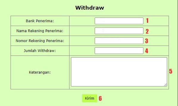 Panduan Withdraw